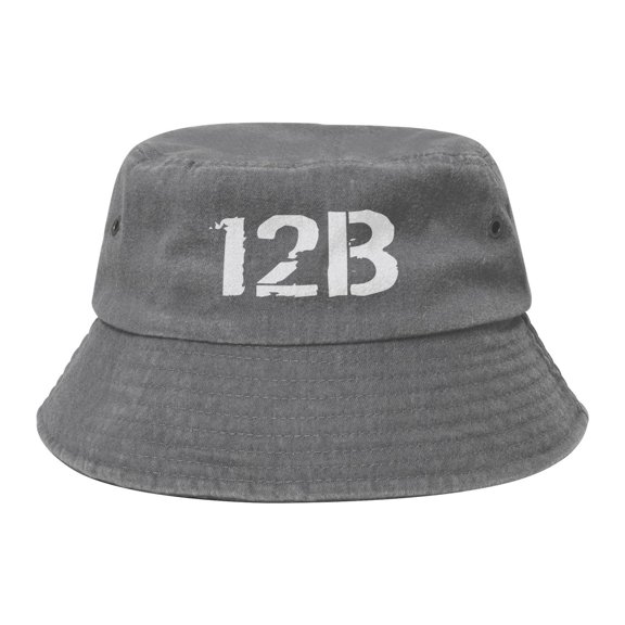 12b Combat Engineer Washed Bucket Hat For Men Women Denim Bucket Hat Sun Hat Cowboy Fishing Beach Hat