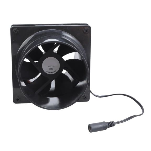 12cm 12V Extractor Fan Low Noise Inline Duct Hydroponic Air Blower Exhaust Fan for Home Bathroom Grow Room Ventilation