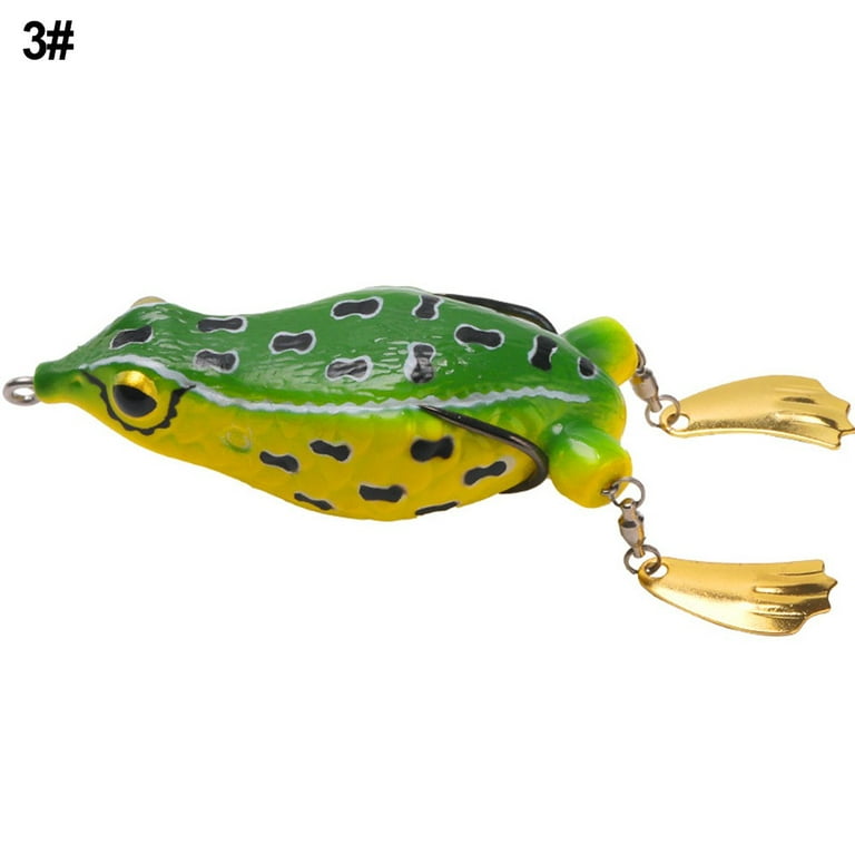 12cm 25G Ray Frog Bait Fishing Sequins Lure Frog Jig Soft Bait Sea Ice  Fishing 