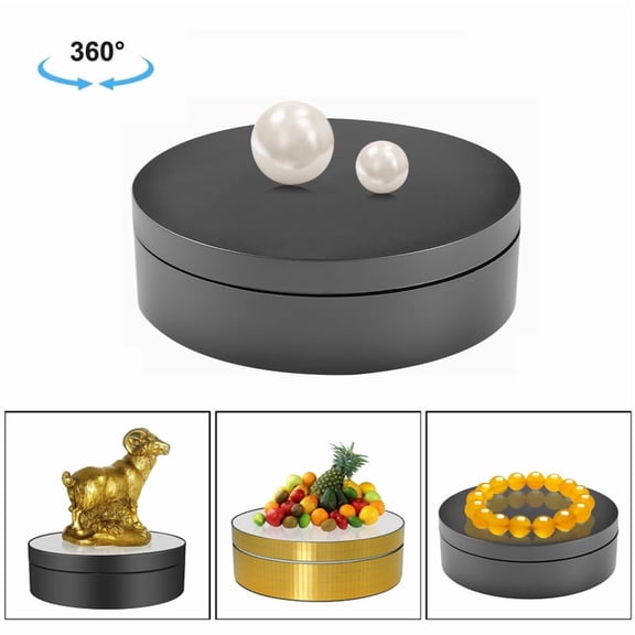 12cm 360 Degree Rotating Turntable Matte Electric Display Stand Video Shooting Props Turntable,