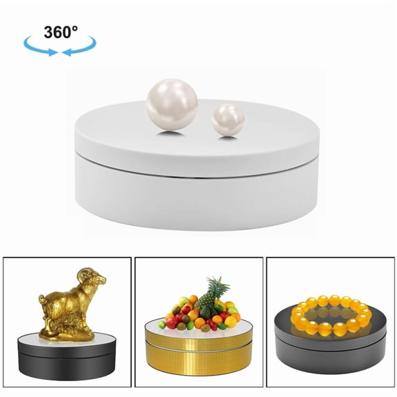 12cm 360 Degree Rotating Turntable Matte Electric Display Stand Video Shooting Props Turntable,