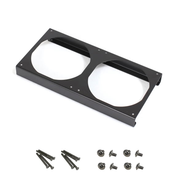 12cm Computer Fan Mounting Bracket 25mm Height Increase Zinc Plated Steel For Enhanced PC Cooling And Airflow Optimization