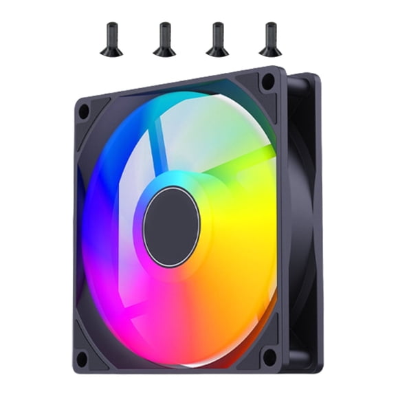 12cm Cooling Fan 1200RPM Computer Case Quiet Fan CPU Cooling Fan with Light