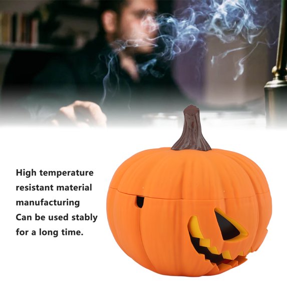 12cm Pumpkin Ashtray With Lid, Heat , Unique Design For Indoor/Outdoor Use