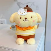 12cm Sanrio Kuromi Melody Lovely Candy Shop Series Plush Toys Cinnamoroll Pochacco Cartoon Cute Decoration Pendant Doll Kid Gift