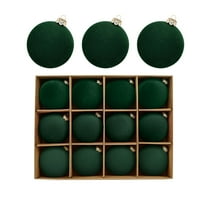 12ct Christmas Ball Ornaments Shatterproof Xmas Tree Hanging Balls Decorations Perfect for Halloween Decorations Holiday Wedding Christmas Decor(2.36", 60MM)