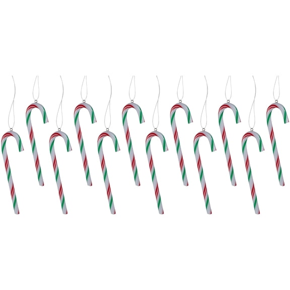 Northlight 12ct Multi Twist Candy Cane Christmas Ornaments 4"