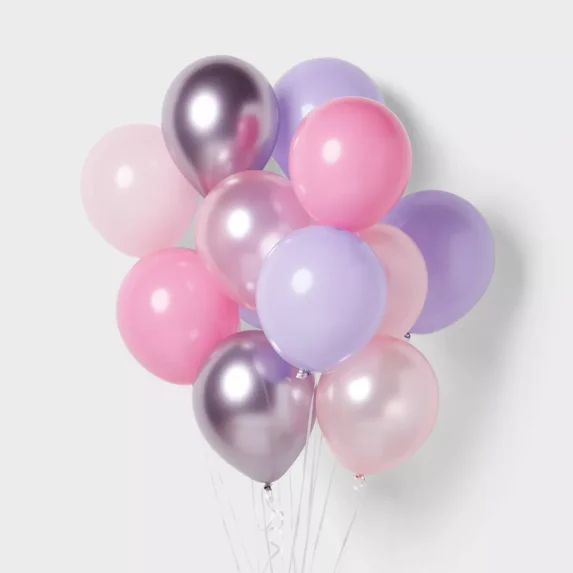 12ct Pink/Purple Balloon Pack