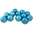 thumbnail image 1 of Northlight 12ct Shatterproof Matte Christmas Ball Ornament Set 4" - Turqioise, 1 of 4