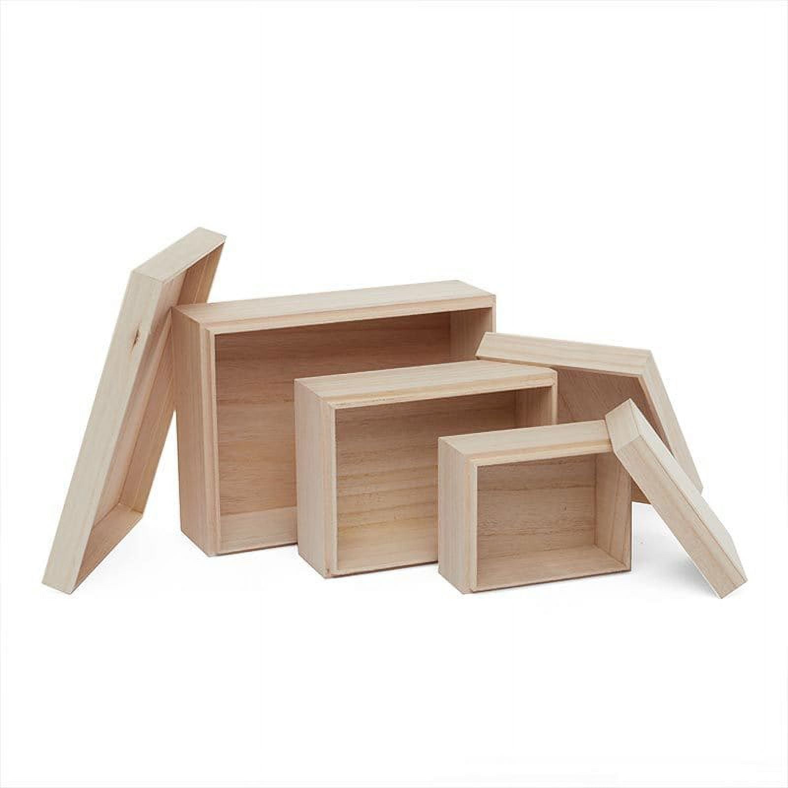 12ea 8 11 16 X 6 7 16 X 3 3 8 2lb. 2 Pc Wood Candy Box by Paper