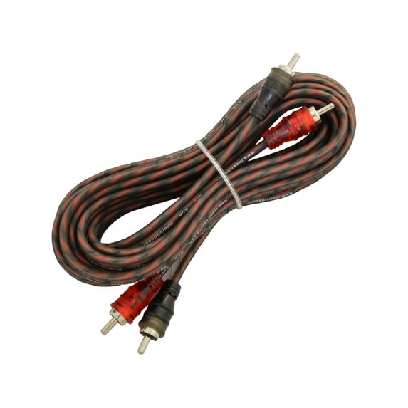 12ft 2-Channels Male-to-Male Twisted Pair OFC RCA Interconnect Cable