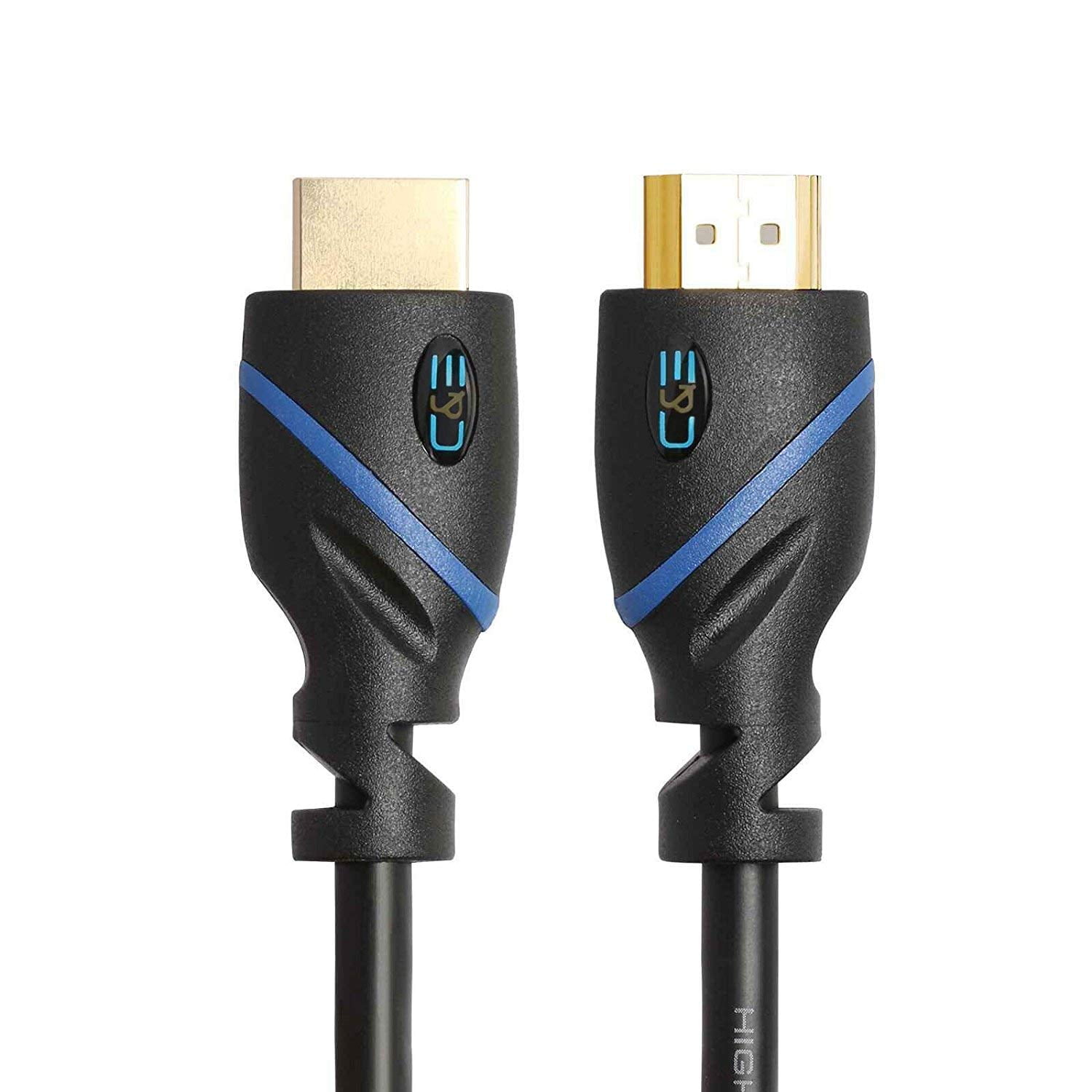 12ft (3.6M) High Speed HDMI Cable Male to Male with Ethernet Black (12 Feet/3.6 Meters) Supports 4K 30Hz, 3D, 1080p and Audio Return CNE554617