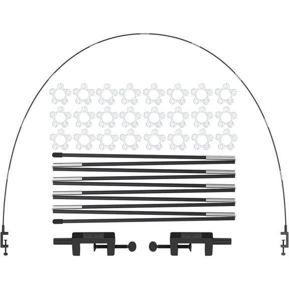 12ft Black Table Balloon Arch Kit, Balloon Arch Stand Frame For Birthday Party Wedding and Graduation Decorations, Christmas Decort Baby Shower Bachelor Party Supplies