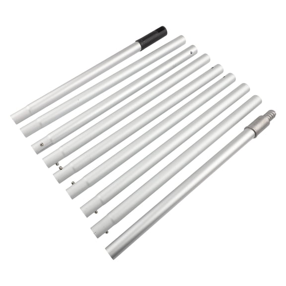 12ft Extension Pole for High Ceilings Aluminum Alloy 9 Sections Telescopic Pole