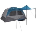 thumbnail image 1 of 12ft (L) x 8ft (W) x 72in(H) Camping Tent with Rainfly, Tent for Camping, Easy Set up Camping Tent 4 Person and 6 Person for Hiking Backpacking Traveling Outdoor, Light Blue, 1 of 8