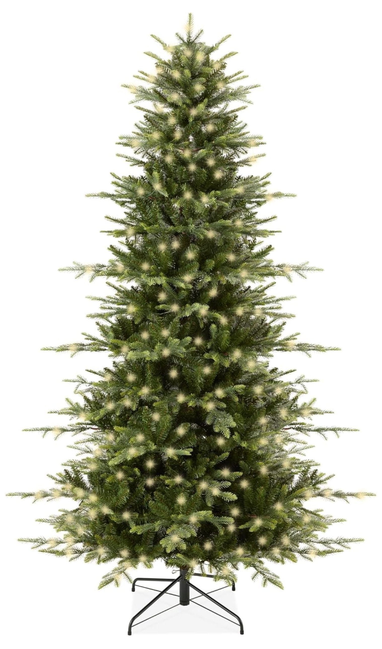 12ft PreLit Artificial Aspen Christmas Tree, Noble Holiday Décor w