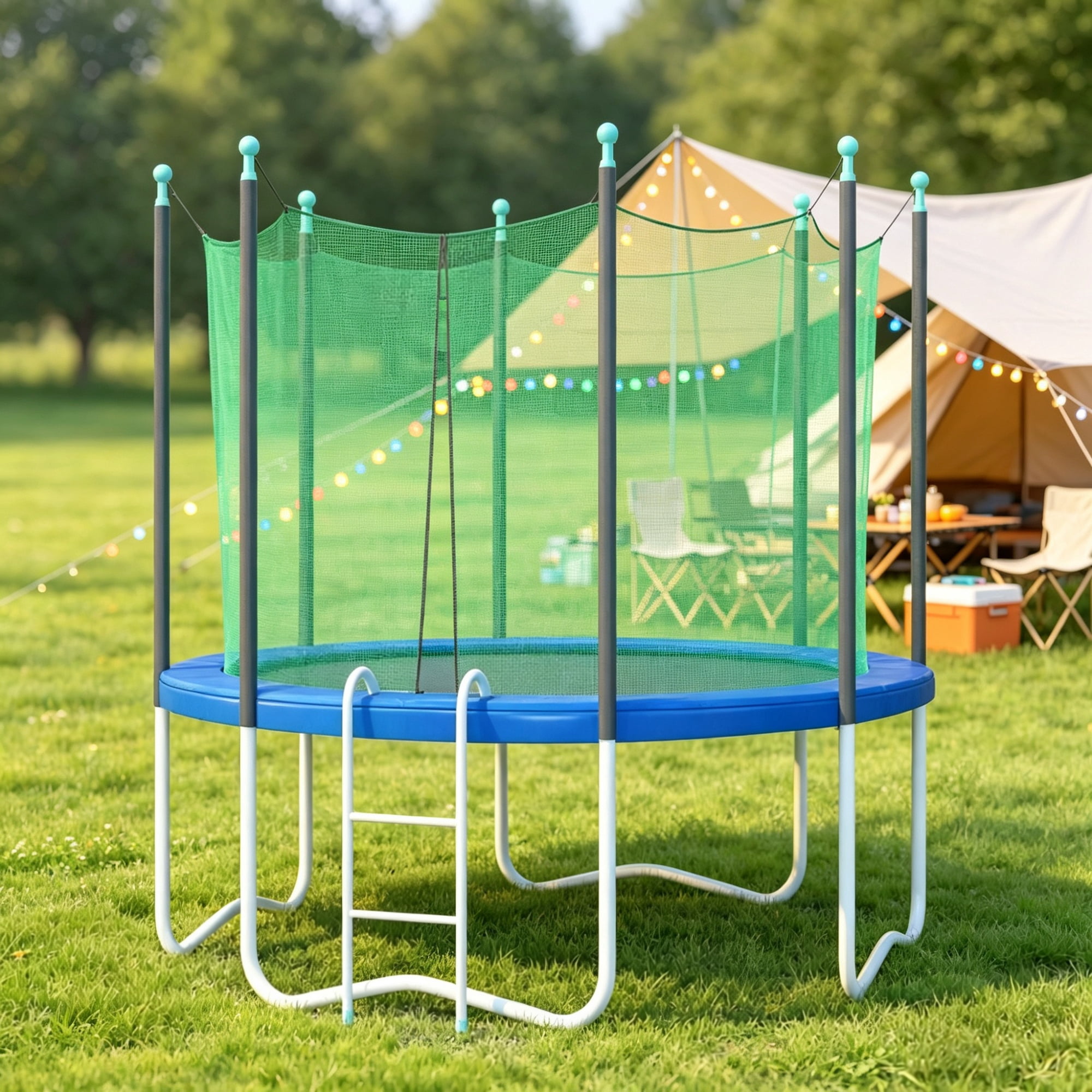 12ft Trampoline Replacement Pad with Elastic Straps Safety Cover