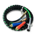thumbnail image 1 of 12ft Truck Air Hose 3 in 1 ABS & Power Air Line Kit Airline Air Hose Wrap 7 Way Electrical Cable with Handle Grip Airlines for Semi Truck Trailer Tractor, 1 of 7