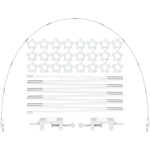 12ft White Table Balloon Arch Kit, Balloon Arch Stand Frame for Birthday Party Wedding and Graduation Decorations, Christmas Decort Baby Shower Bachelor Party Supplies
