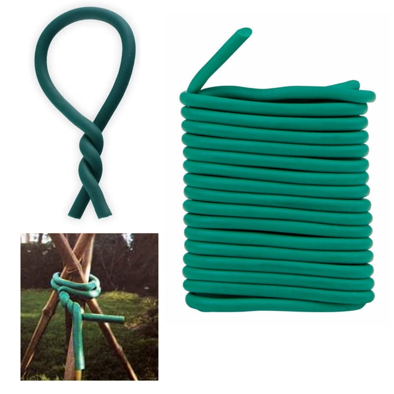 12ft Wire Flex Tie Reusable Rubber Coated Garden Cut to Length