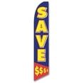 thumbnail image 1 of 12ft x 2.5ft SAVE $$$$ Feather Banner Flag Set - INCLUDES 15FT POLE KIT w/HARDWARE, 1 of 4