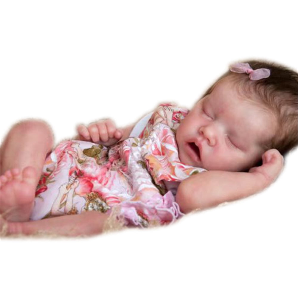 12in 17in Newborn Full Silicone Baby Boy Girl Doll Reborn Sleeping Soft