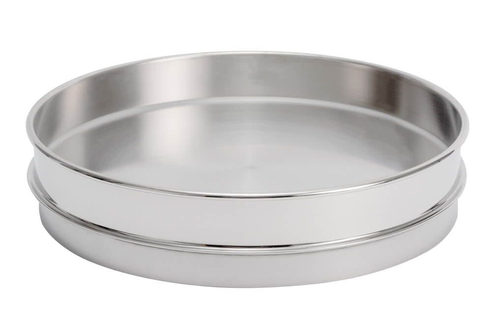 12in All Stainless Extended Rim Pan, Half-Height