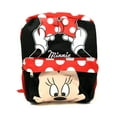 thumbnail image 1 of 12in Disney Minnie Mouse 3D Happy Face White Dot Small School Backpack, 1 of 1