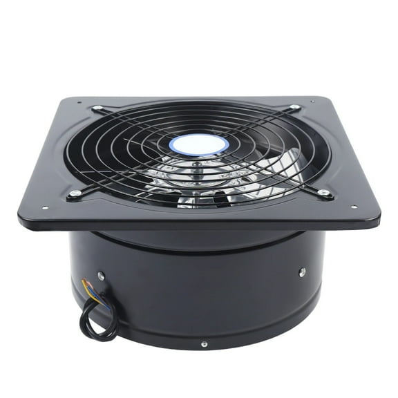 12in Exhaust Fan Ventilation Fan 7 Blades Air Ventilator Kitchen Ventilation System Air Extractor Cooling Fan Carbon Steel