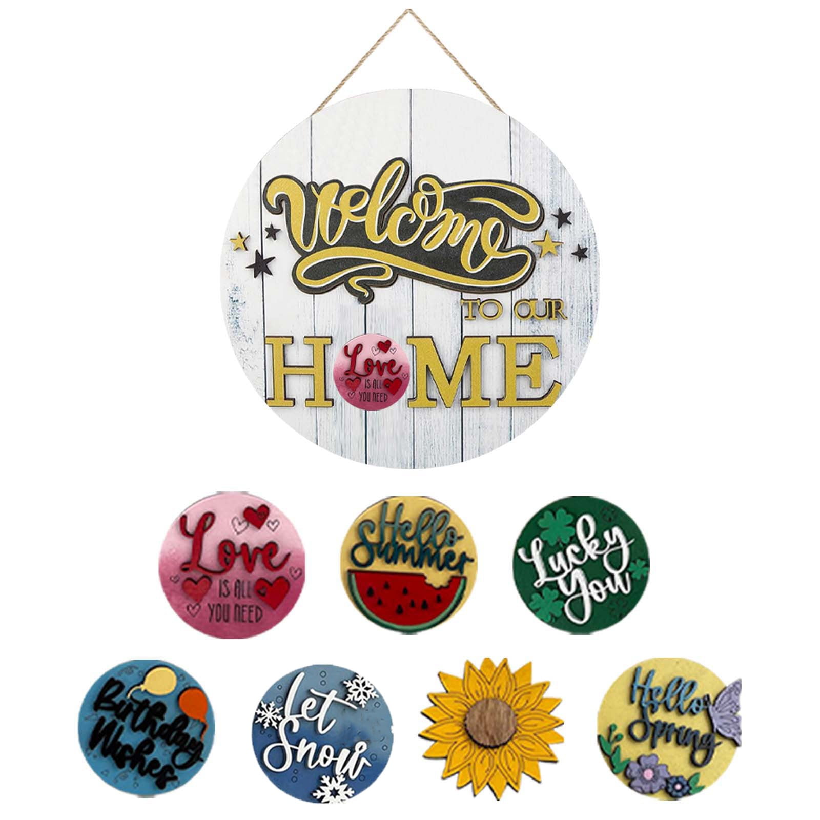 12in Happy Holidays Sign Interesting And Interchangeable Seasonal Door