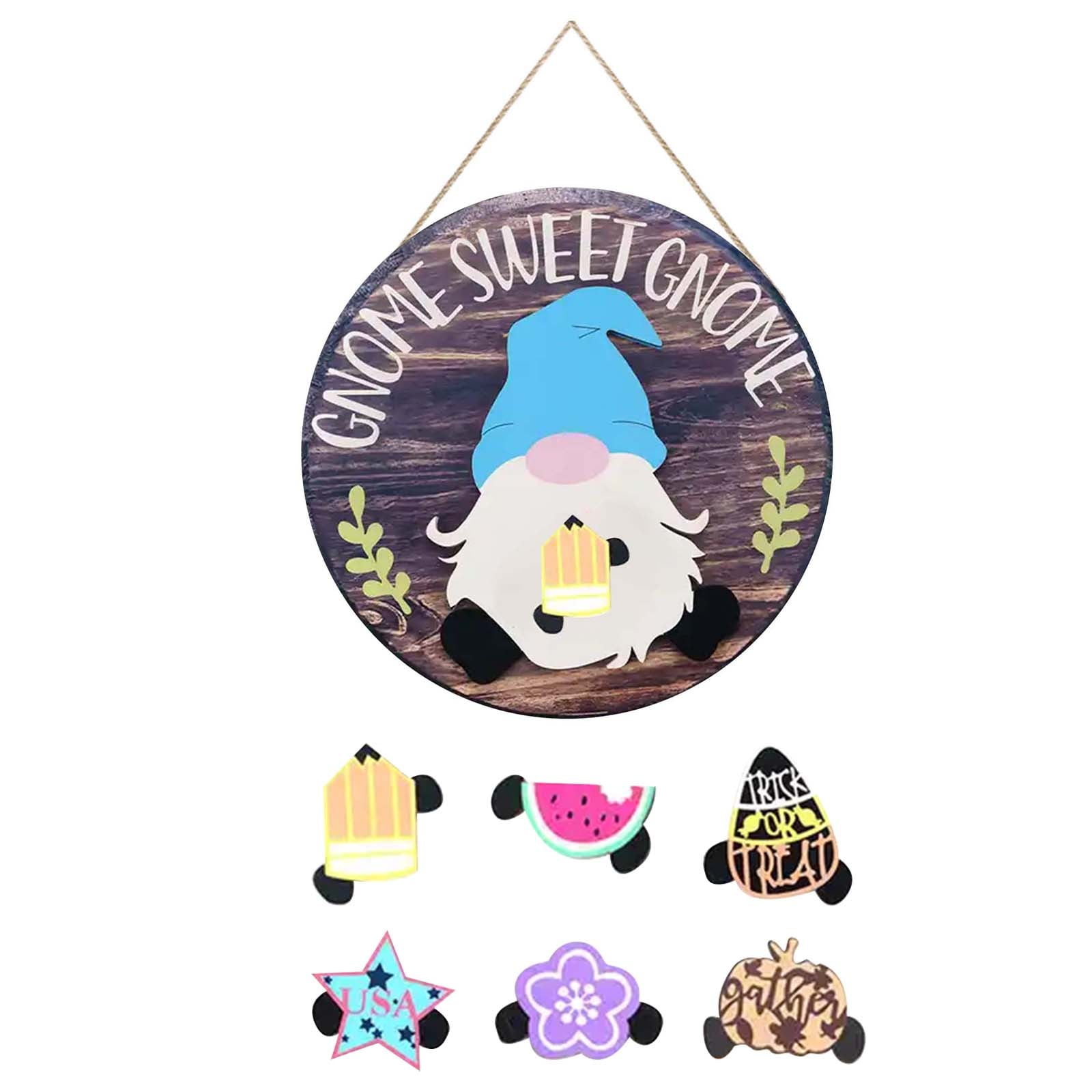 12in Interesting And Interchangeable Seasonal Sign Wooden Home