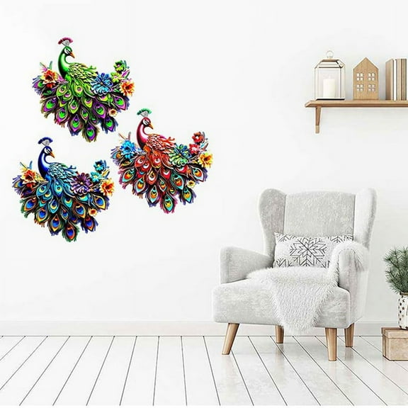 12in Metal Wall Art Decor, Metal Outdoor Wall Decor, Patio Wall Fence Garden Home Kitchen Decor Blue