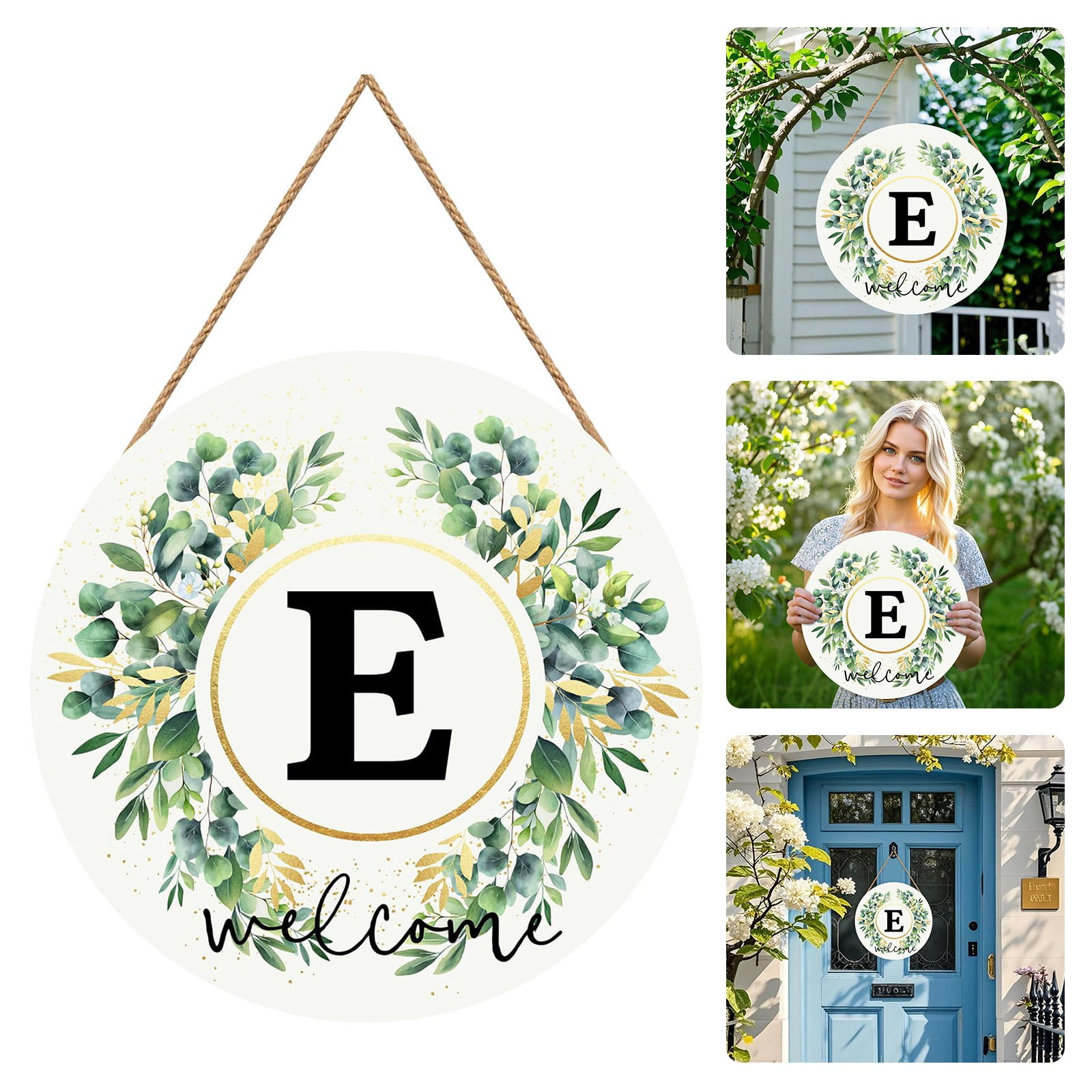 Monogram Wreaths For Front Door