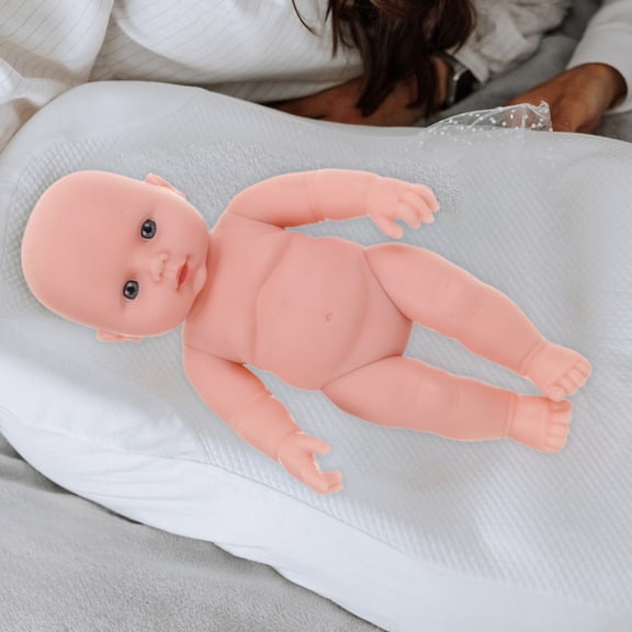 12in Movable Joint Vinyl Reborn Doll,Soft PVC Comfortable Cuddly Body,Washable Portable Interactive Play Toy,Role Play Social Ability Training Toy,3+ Age Christmas Birthday Festival Gift Toy