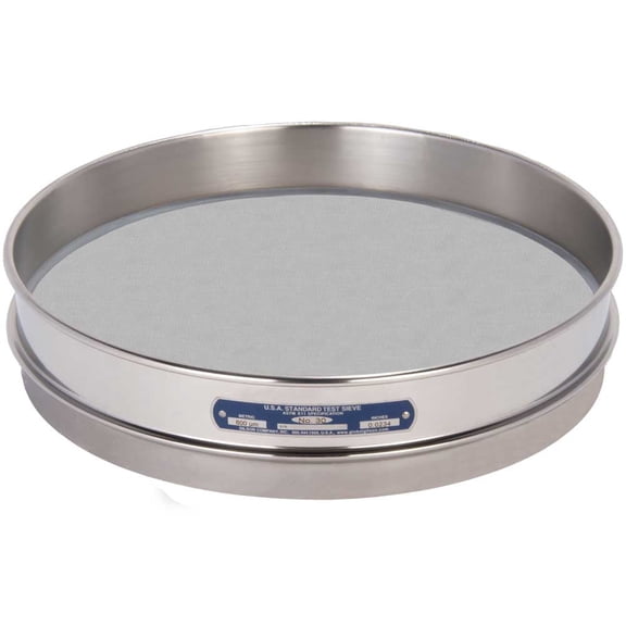12in Sieve, All Stainless, Half-Height, No.30