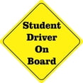 thumbnail image 1 of 12in x 12in Student Driver On Board Magnet, 1 of 3