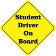 thumbnail image 1 of 12in x 12in Student Driver On Board Sticker, 1 of 3