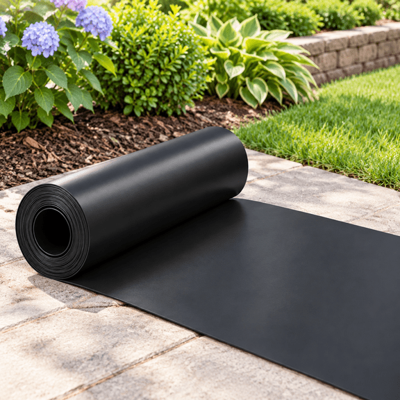12in x 15ft x 60mil Recycled HDPE Weed Barrier Tree Root Protection for Landscaping