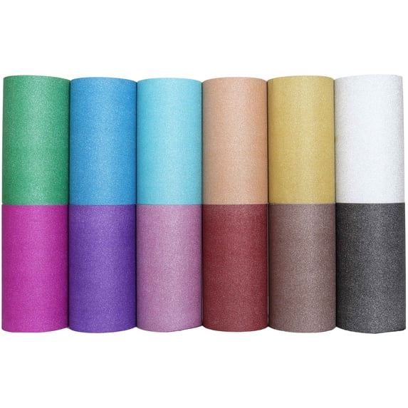 12in x 9ft Roll Threadart Hot Pink Glitter Self Adhesive Vinyl | For Glass, Plastic, Metal & More | Compatible with Cricut Silhouette Cameo Craft Cutters | Use Our High-Tack Transfer Paper | 3 Yd Roll
