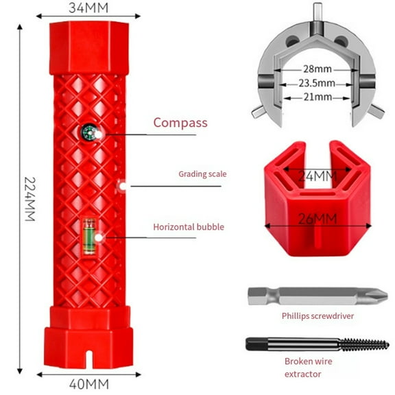12in1 Multifunctional Sink Wrench With Extractor Screwdriver For kitchen bathrom