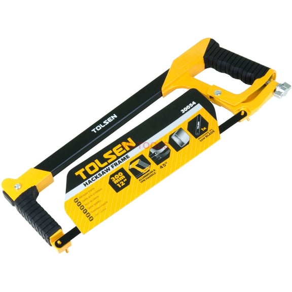 12inch 300mm Aluminum Hack Saw Handsaw Frame Blade Dual Rubber Handles