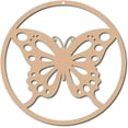 thumbnail image 1 of 12inch Butterfly Torus Wall Art Laser Cut Wooden Wall Sculpture Home Decor Sacred Geometry Meditation Spiritual Symbol Unfinished, 1 of 8