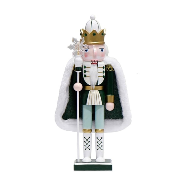 12inch Christmas Nutcrackers Traditional Soldier Cloaks Puppet Doll Christmas Decorations for Shelves and Tables Ornament