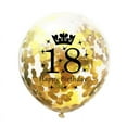 thumbnail image 1 of 12inch Crown Number Confetti Latex Balloons 16 18 21 30 35 40 45 50 55 60 65 70 75 80 Anniversary Birthday Party Decorations, 1 of 9