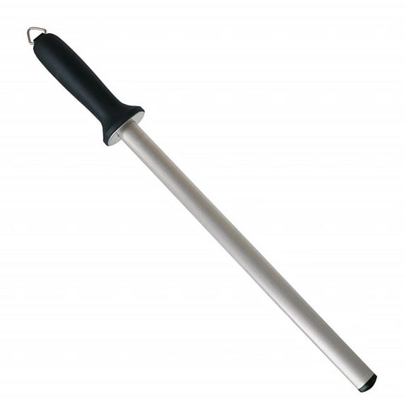 12inch Diamond Houselold Sharpening Rod,Professional Kitchen Knife Sharpener Steel,Premium Knife Blades Honer,Ideal for Master Chef,Home Cooking and Hunting,600# Grit,Oval