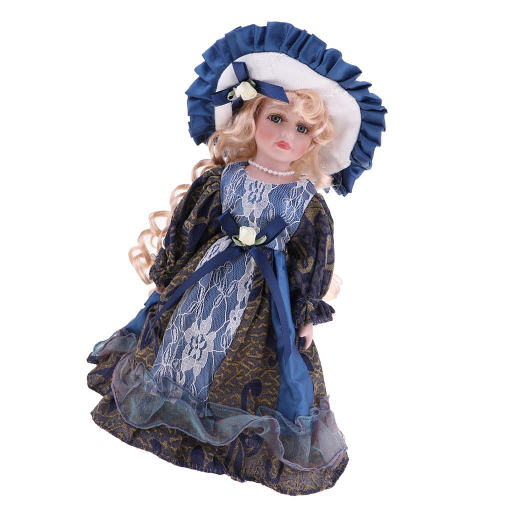 12inch Elegant Porcelain Doll Standing Ceramics Decoration Kids Children Adults Gift Walmart