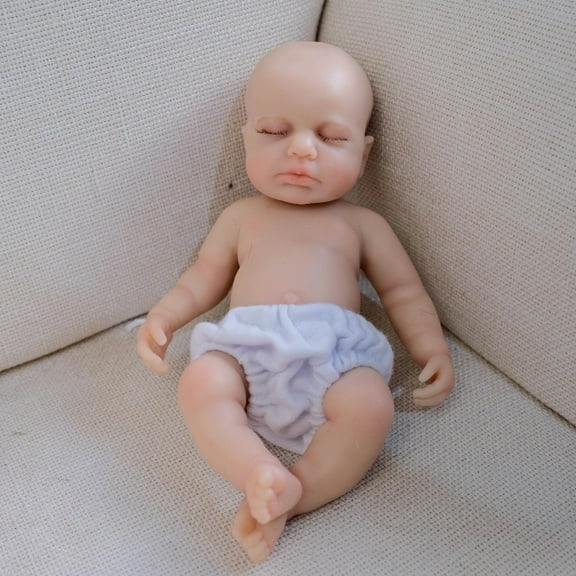 12inch Full Solid Silicone Flexible Super Soft Doll Lifelike Real Touch Mini Doll Cute Collectible for Enthusiasts