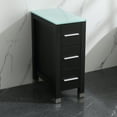 thumbnail image 1 of 12inch Height Bathroom Cabinet White 3 Drawers End Table, 1 of 3