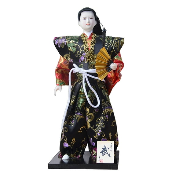 12inch Japanese Samurais Dolls with Traditional Kimonos for Display