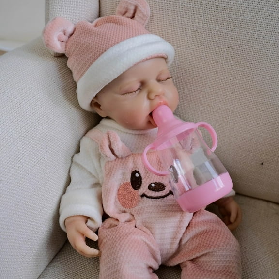 12inch LouLou Squish Doll Full Solid Silicone Flexible Elastic Super Soft Cute Lifelike Reborn Baby Dolls